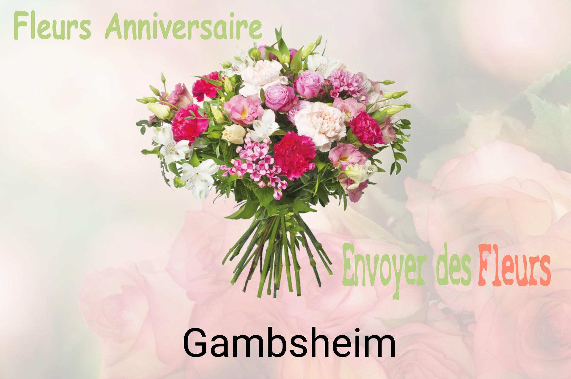 Bouquet de fleurs d’anniversaire livré à Gambsheim