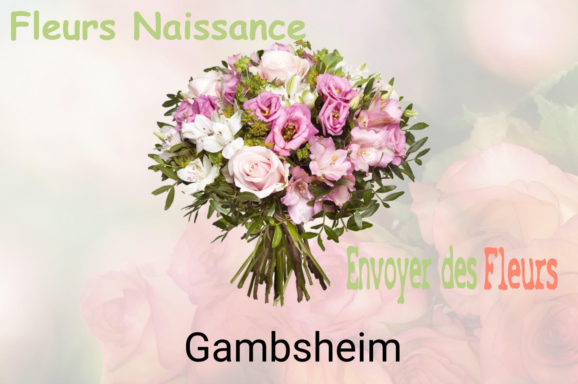 Bouquet de fleurs de naissance livré à Gambsheim